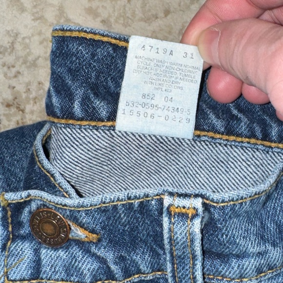 Vintage Levi’s 506 Regular Fit Straight Leg Jeans 15506 0229 Made in USA - Picture 8 of 14